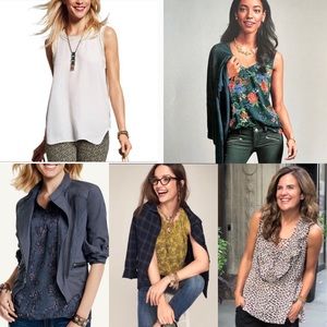 Bundle of 5 CAbi Sleeveless Tops, Blouses, Tanks Size XS